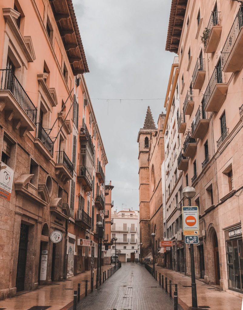 empty streets during lockdown Palma de Mallorca